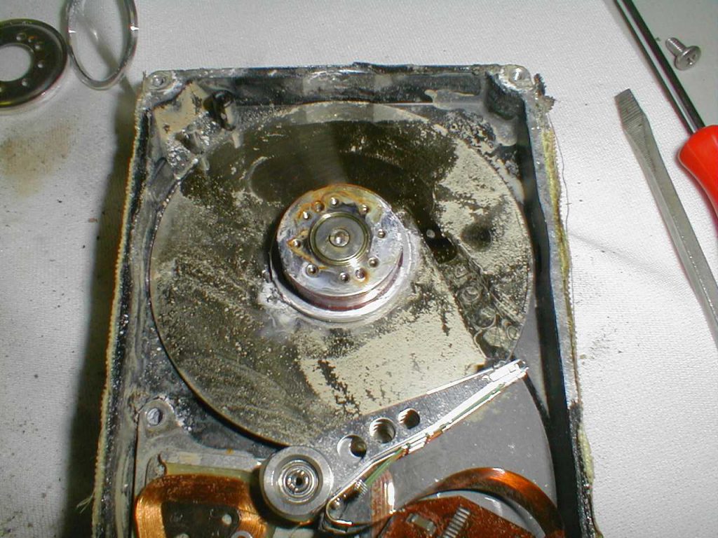 Hard drive from the Space Shuttle Columbia Hard drive from the Space Shuttle Columbia