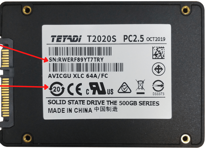 how to find ssd serial number in windows 10