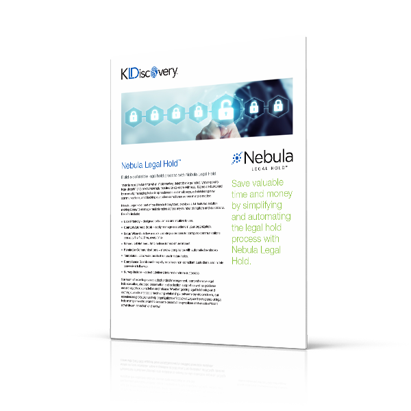 Nebula Legal Hold infosheet Nebula Legal Hold infosheet