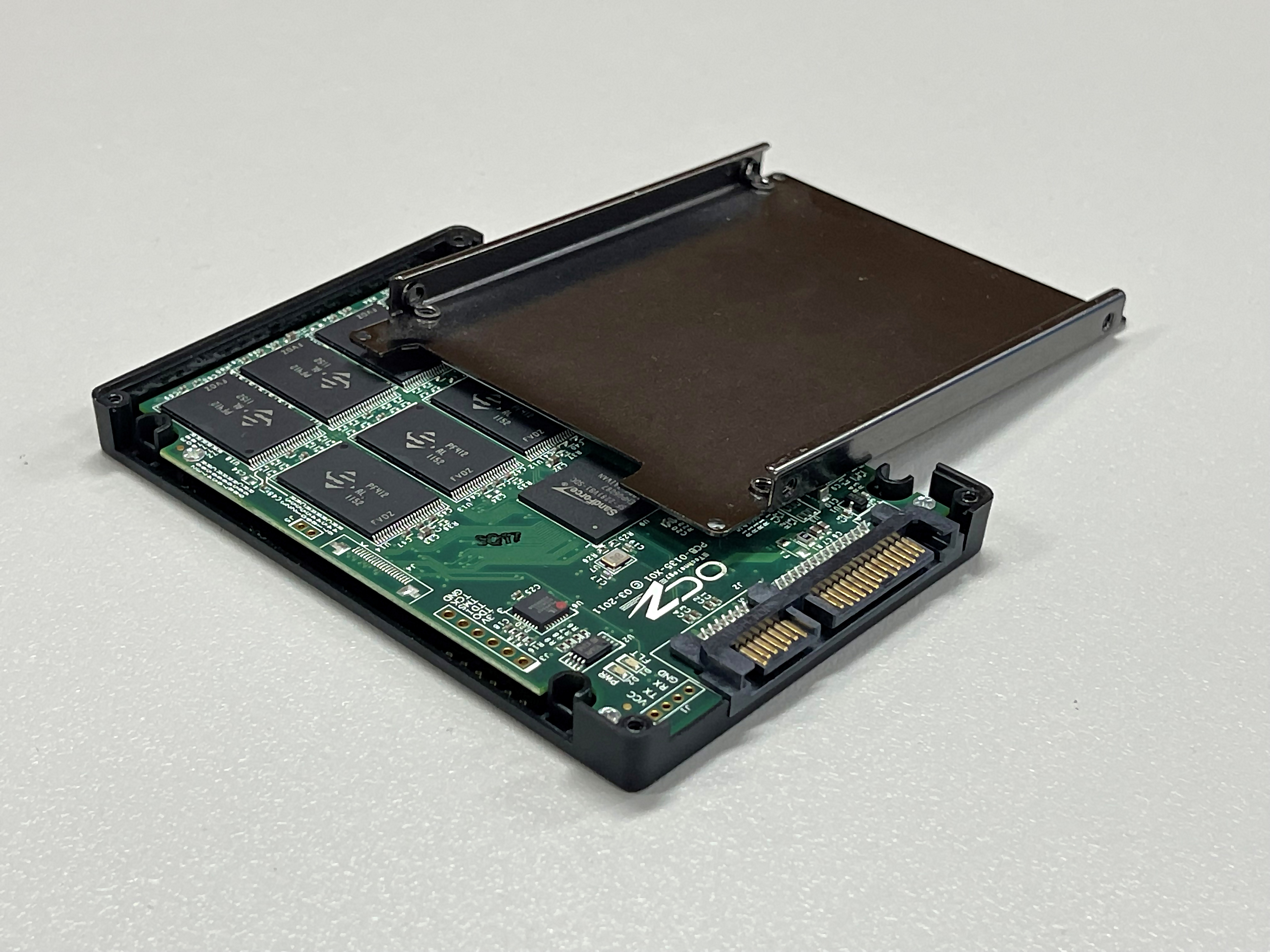 Opened SSD Card Opened SSD Card