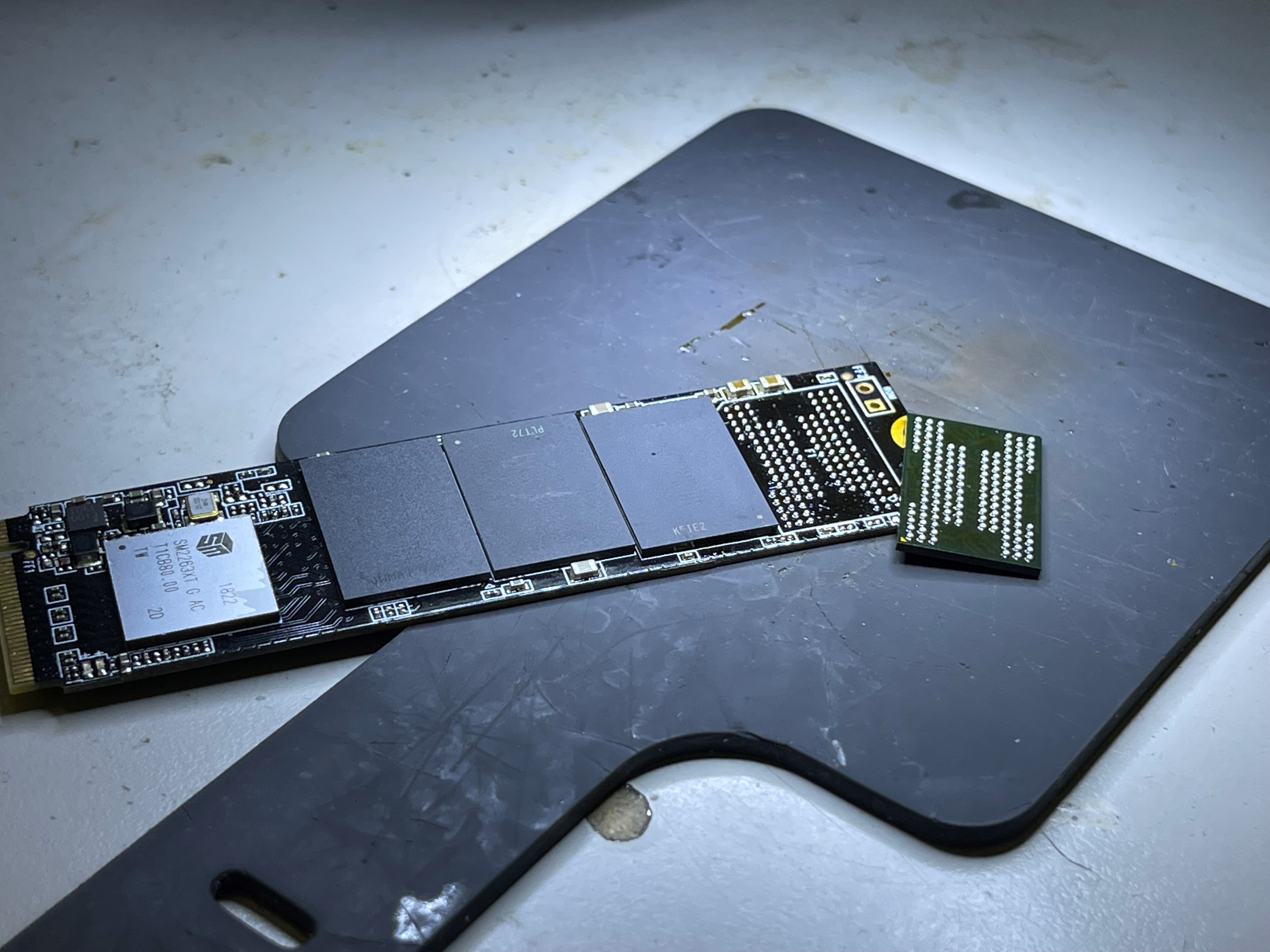 SSD Broken Open